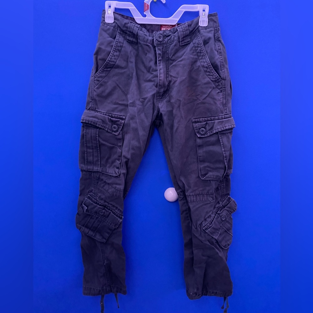 Gray cargo pants